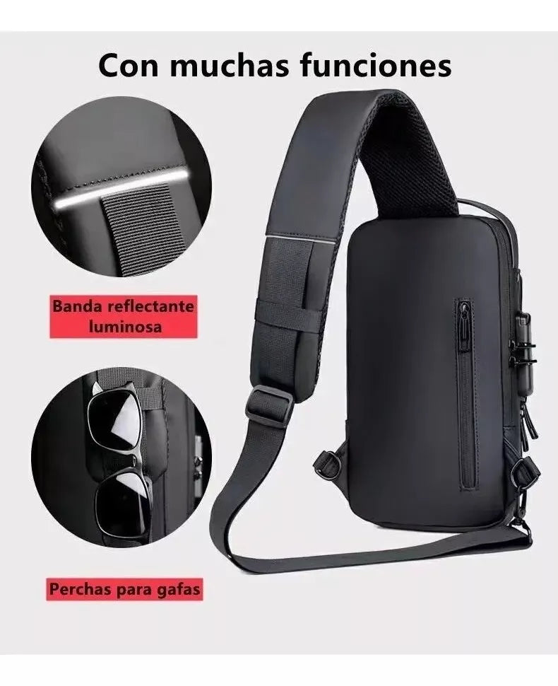 BOLSO ANTIRROBO MANOS LIBRES - USB
