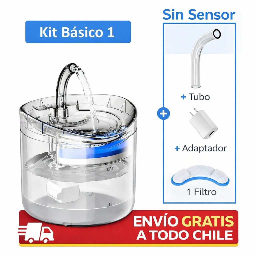 Fuente Inteligente de Agua para Gatos y Mascotas