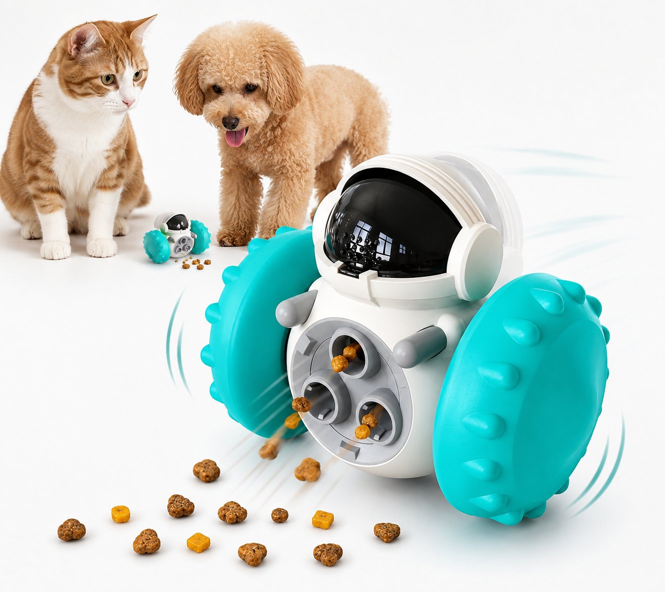 Juguete Interactivo Dispensador de Premios para Perros y Gatos 🚀🐾