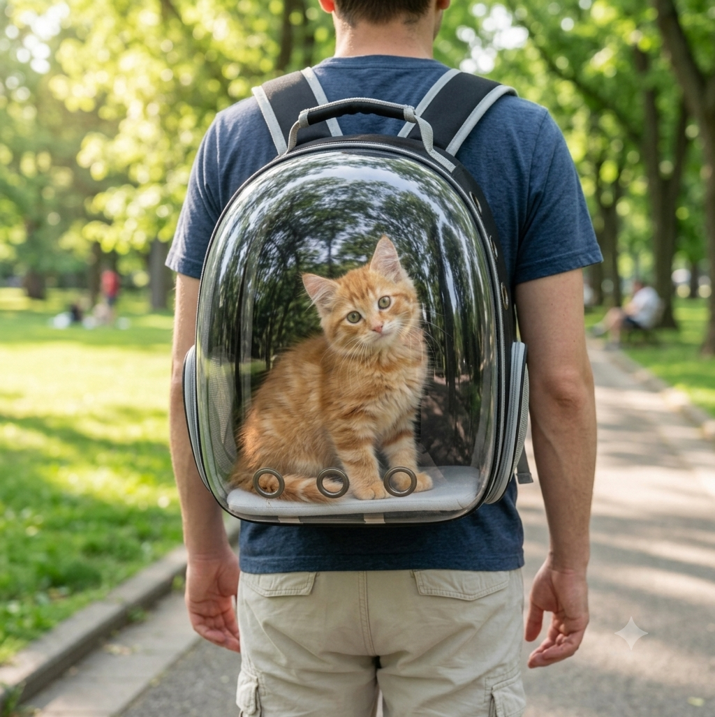 Mochila Burbuja para Gatos y Mascotas 🐱🎒